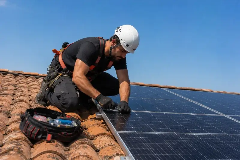 Maintenance et monitoring de panneaux solaires à Faymoreau